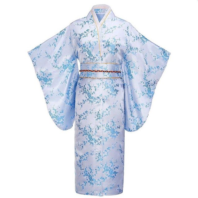 Kimono traditionnel japonais femme blanc | Sakura no Koeda