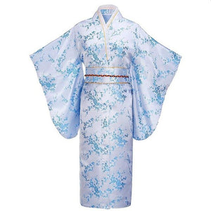 Kimono traditionnel japonais femme blanc | Sakura no Koeda