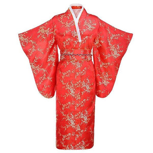 Kimono traditionnel japonais femme rouge | Sakura no Koeda