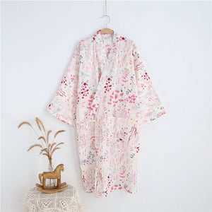 Kimono de nuit femme rose | Kadan