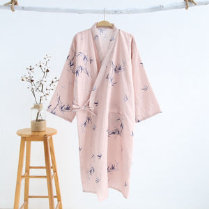 Kimono de nuit femme rose | Hosoi Koeda