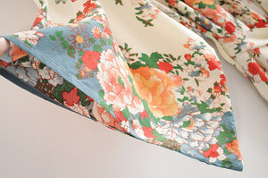 Kimono long femme fleuri blanc | Kanmi