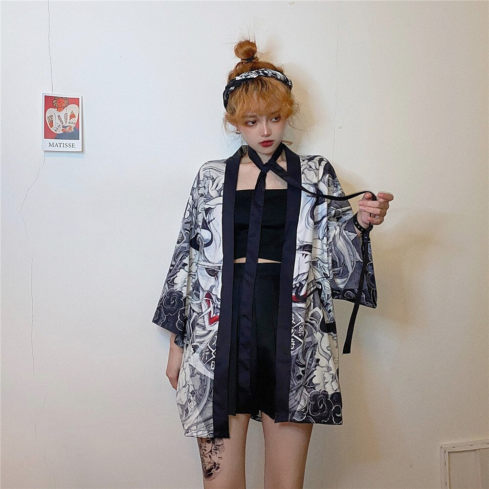 Kimono court japonais femme | Monsutā