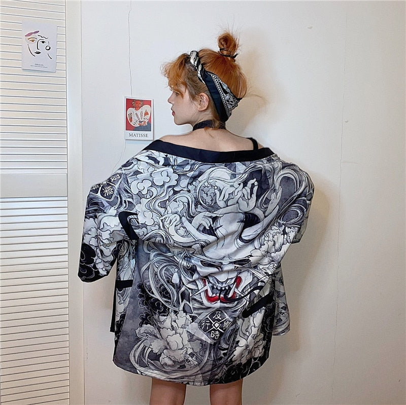 Kimono court japonais femme | Monsutā