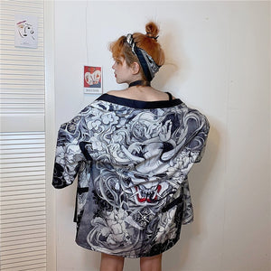 Kimono court japonais femme | Monsutā