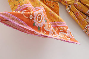 Kimono court femme fleuri | Suto rando
