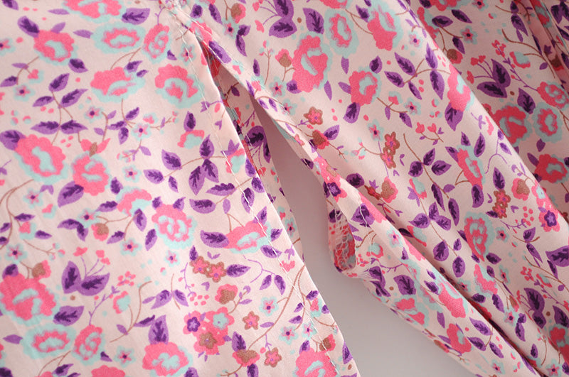 Kimono long femme fleuri rose | Sōshoku-hin