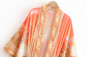 Kimono long femme orange | Sheru