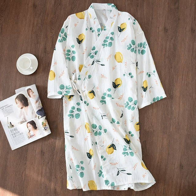 Kimono de nuit femme blanc | Remon