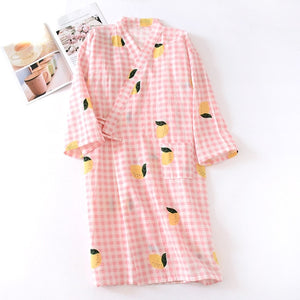 Kimono de nuit femme rose | Kadorīru